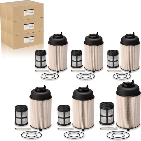 FOCUSFILTER PF9908 P551063 A4720900651 OEM Grade Fuel Filter, for Detroit Diesel Engines DD13 DD15 DD16 Western Star Freightliner, Replaces WF10103 A4720900451 A4720900551 A4700903151(Pack of 6) in Saudi Arabia