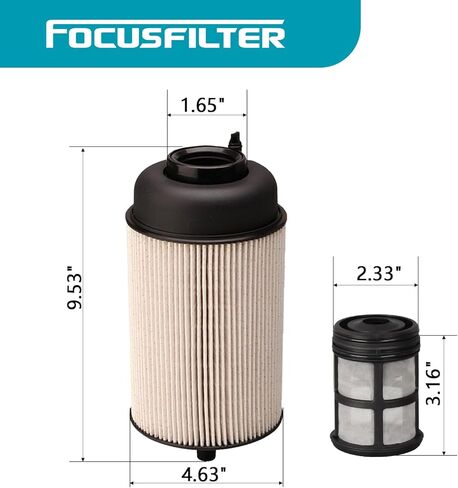 FOCUSFILTER PF9908 P551063 A4720900651 OEM Grade Fuel Filter, for Detroit Diesel Engines DD13 DD15 DD16 Western Star Freightliner, Replaces WF10103 A4720900451 A4720900551 A4700903151(Pack of 6) in Saudi Arabia