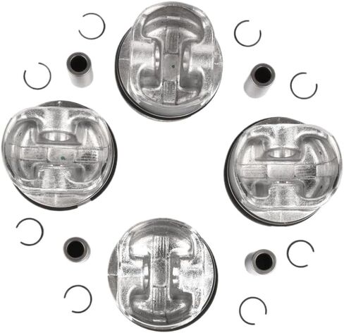 4 Set Pistons And Rings Kit 06B107099AG 06B107065F VW06B107065F Compatible With A3 A4 AWW AWP AUG AWM 1.8T in Saudi Arabia
