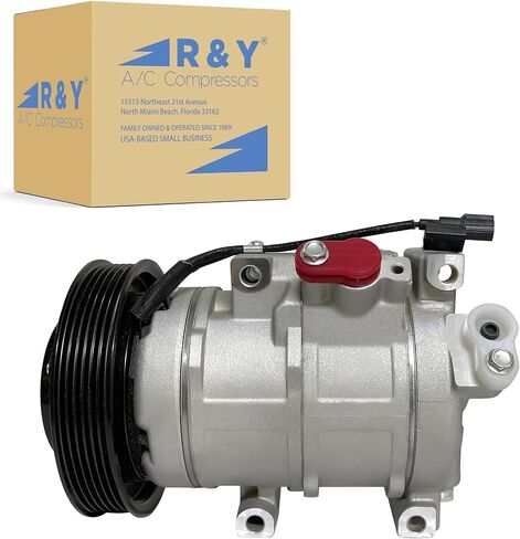 RYC New Automotive Air Conditioning Compressor AEH334-01 (Fits Honda Pilot 3.5L 2008-2015; Fits Honda Odyssey 3.5L 2008-2017; Fits Honda Ridgeline 3.5L 2009-2014; Fits Acura MDX 3.7L 2007-2013) in Kuwait