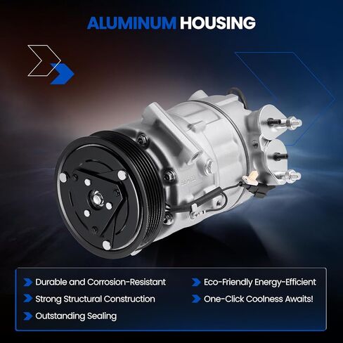 157504 ضاغط تكييف الهواء مع القابض متوافق مع فولفو S60 S80 S90 V60 V90 XC60 XC70 XC90 2.0L L4، GAS in Kuwait