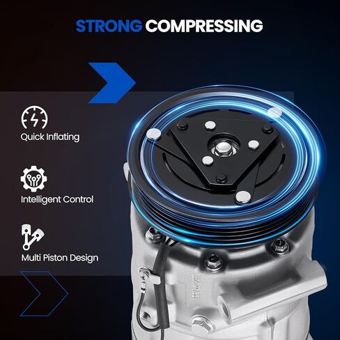 157504 ضاغط تكييف الهواء مع القابض متوافق مع فولفو S60 S80 S90 V60 V90 XC60 XC70 XC90 2.0L L4، GAS in Kuwait