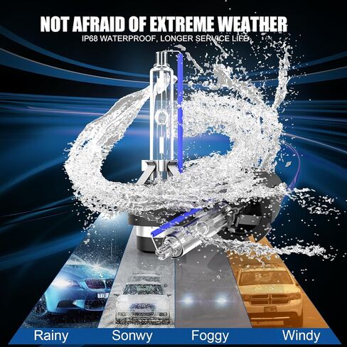 Fit for 2000-2006 BMW X5 X3 D2S HID Xenon Headlight Bulbs, 350% Brightness, Low Beam Light Bulb, 8000K White Blue, Plug-N-Play, of 2 in Saudi Arabia