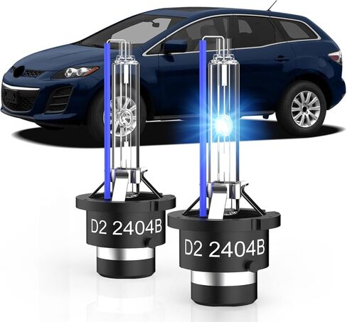 Fit for 2000-2006 BMW X5 X3 D2S HID Xenon Headlight Bulbs, 350% Brightness, Low Beam Light Bulb, 8000K White Blue, Plug-N-Play, of 2 in Saudi Arabia