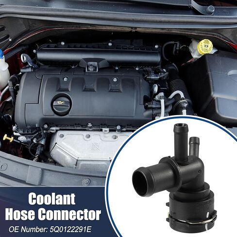 ACROPIX Engine Coolant Hose Connector Fit for Audi Q2 GAB - Pack of 1 Black in Kuwait