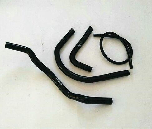 Aluminum Radiator + silicone hose for ATV Yamaha Banshee YFZ350 YFZ 350 1987-2006 (Black) in Saudi Arabia