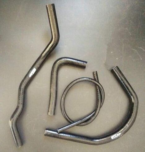 Aluminum Radiator + silicone hose for ATV Yamaha Banshee YFZ350 YFZ 350 1987-2006 (Black) in Saudi Arabia