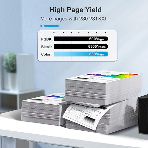 280XXL 281XXL Compatible for Ink 280 and 281 Cartridges 280XXL 281XXL for TR8620a Ink Cartridges to use with TR8620 TR8620a TS6320 TR7520 TS6120 TS6220 TS8220 (5 Pack) in Saudi Arabia