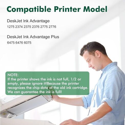667XL Ink Cartridge Black and Color Replacement for HP Ink 667XL Ink Cartridges for DeskJet Ink Advantage DeskJet 1275 2374 2375 2376 2775 2776 6075 6475 6476 Printer (1 Black, 1 Color) in Saudi Arabia