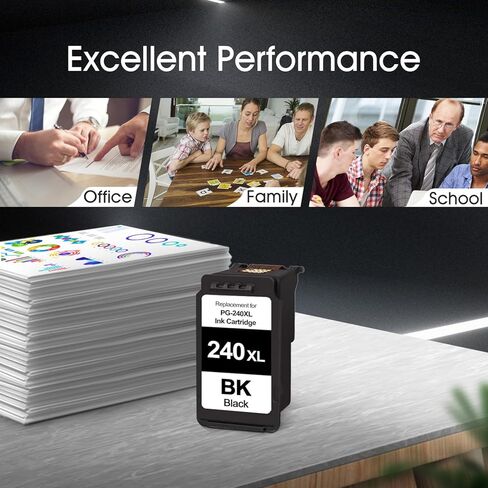 SHUPAN PG-240XL Black Ink Cartridge Remanufactured for Canon PG-240 240XL 240 XL Ink for Pixma MG3600 MX472 MX512 MX532 MX432 TS5120 Printer (1 Black) in Kuwait