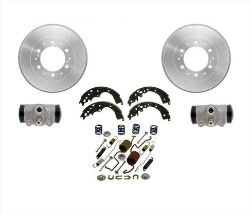 Brake Drums Shoes Wheel Cylinders Spring Kit Replacement Part for Toyota Tacoma 2005-2015 6 LUGS in Kuwait