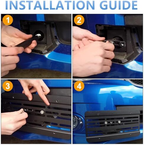 Front Bumper Tow Hook License Plate Mount Relocator Bracket fit for Subaru BRZ WRX STi Forester Impreza for Scion FRS for Toyota 86 Stainless Steel No Drill Holder in Saudi Arabia