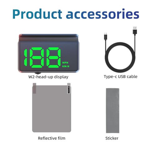 ARTILAURA Digital Speedometer Car HUD Head Up Display MPH KM/H, Overspeed Alarm, Automatic Photosensitive, 3 Level Speed Alarm Plug-and-Play for All Vehicle (Green) in Saudi Arabia