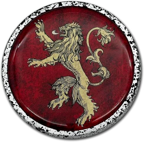 Elektroplate Officially Licensed Game of Thrones House Stark Sigil Round Distressed All Metal Chrome Emblem for Cars, Trucks, and All Auto | Universal Fit at 3.5" Diameter | Weatherproof in Kuwait