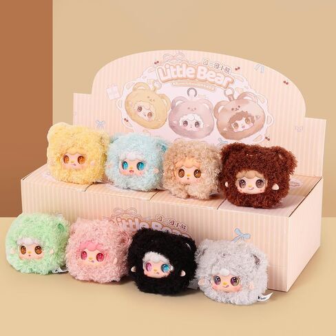 Yooki Little Bear Surprise Doll, Plush Bag Charm Keychain Blind Boxes for Girls,Mystery Collectible Figures Gift for Teens&Adults in Saudi Arabia