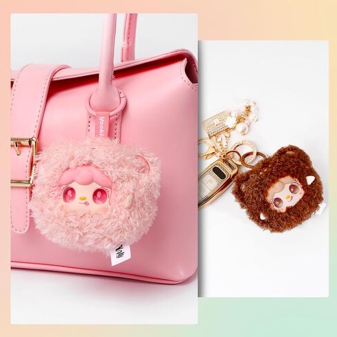 Yooki Little Bear Surprise Doll, Plush Bag Charm Keychain Blind Boxes for Girls,Mystery Collectible Figures Gift for Teens&Adults in Saudi Arabia