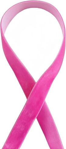 Abbaoww 50 Yards Vintage Hot Pink Velvet Ribbon 3/8 Inch Wide for Gift Wrapping Christmas Wedding Home Decoration DIY Projects (Hot Pink) in Saudi Arabia