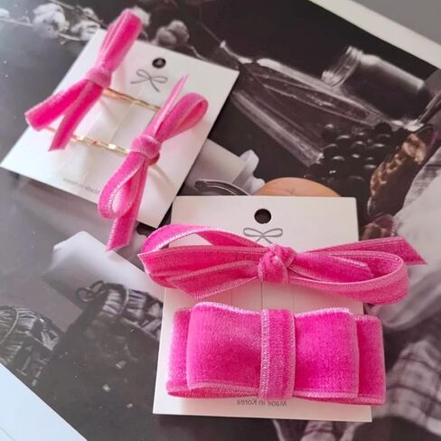 Abbaoww 50 Yards Vintage Hot Pink Velvet Ribbon 3/8 Inch Wide for Gift Wrapping Christmas Wedding Home Decoration DIY Projects (Hot Pink) in Saudi Arabia