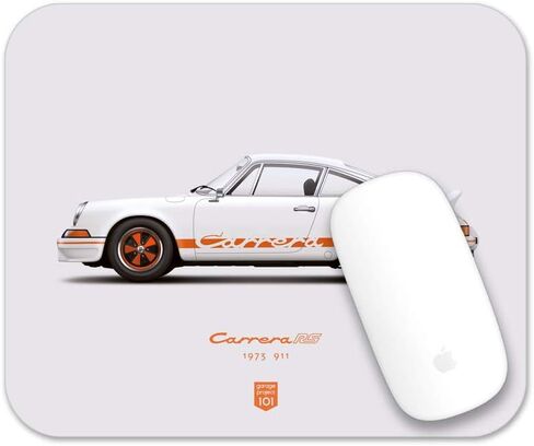 1973 Classic 911 Carrera RS (White) Illustration Mouse Pad in Saudi Arabia