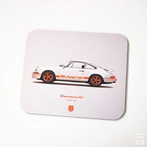 1973 Classic 911 Carrera RS (White) Illustration Mouse Pad in Saudi Arabia