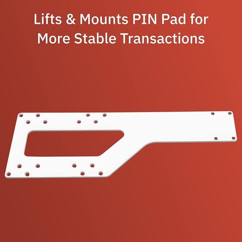 Verifone Mx915 PIN Pad VESA Flat Mounting Bracket for 19" - 23" Monitor, Screw-in Installation, White in Saudi Arabia