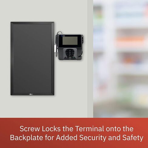 Verifone Mx915 PIN Pad VESA Flat Mounting Bracket for 19" - 23" Monitor, Screw-in Installation, White in Saudi Arabia