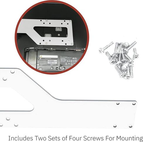 Verifone Mx915 PIN Pad VESA Flat Mounting Bracket for 19" - 23" Monitor, Screw-in Installation, White in Saudi Arabia