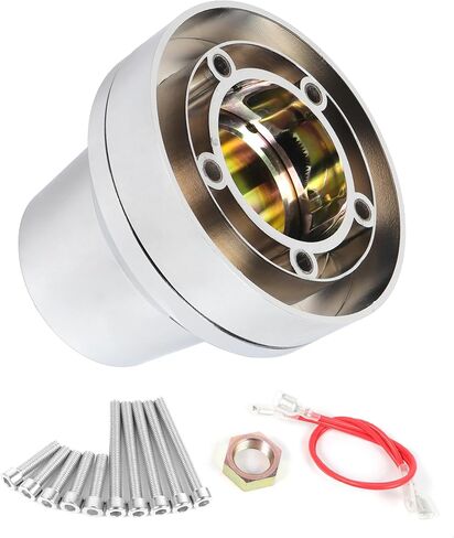 Steering Wheel Hub Adapter 5-Hole Chrome fit for Kenworth All models 1986-March 1997, for Peterbilt models May1986-1996,for Mack All models 1950-2025 in Saudi Arabia