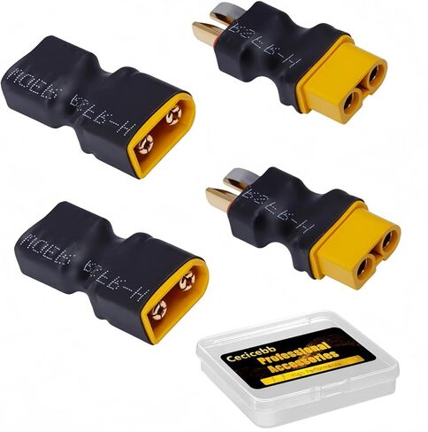 XT60 to T-Plug Connector RC Male Female Adapter Connector Conversion Adapter for RC Car Plane Lipo Battery ESC in Saudi Arabia