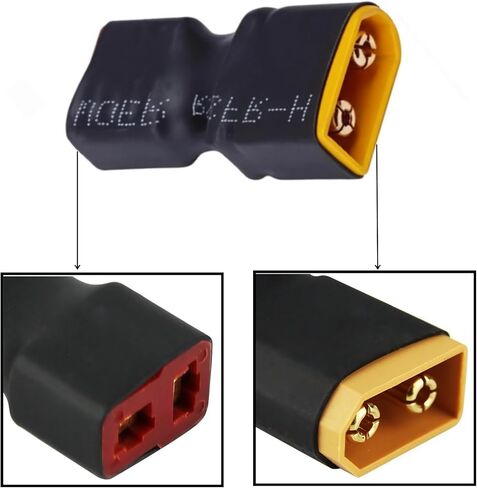 XT60 to T-Plug Connector RC Male Female Adapter Connector Conversion Adapter for RC Car Plane Lipo Battery ESC in Saudi Arabia