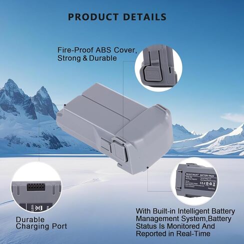 Intelligent Flight Battery Plus Compatible with DJI Mini 5 Pro, Mini 4 Pro, Mini 3 Pro, Mini 3, 5000mAh 50 Mins Max Flying Time Upgraded Drone Battery Replacement Parts in Kuwait