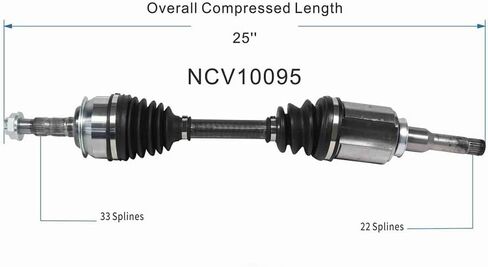 CV Axle Front Driver Side, Automotive Replacement Constant Velocity Half-Shaft Assemblies 1pcs for Chevrolet Cruze 1.8L 2013 2014 2015, for Chevrolet Cruze Limited 1.8L 2016 in Saudi Arabia