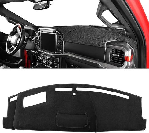 Car Dash Covers for Ford F-250 F-350 F-450 F-550 2023-2026, Dashboard Mat Dashboard Cover Dashboard Protector Pad Dash Mat Dash Carpet Interior Accessories,2 Glove Boxes w/Speaker w/HUD in Kuwait