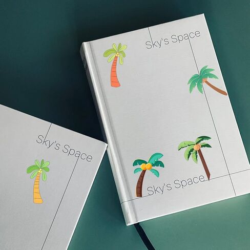 120 Pcs Coconut Palm Trees Sticker Hello Summer Stickers for Water Bottles Summer Luau Hawaii Beach Party Decorations Candy Bags Party Favor in Kuwait