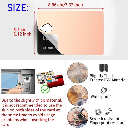 Anime Game Debit Credit Card Cover Sticker Decal Skin（8 Pack） Aesthetic Art Decor Gifts Merch Supplies for EBT Transportation Key Cover Personalizing Campus Bus ID Bank Card in Saudi Arabia