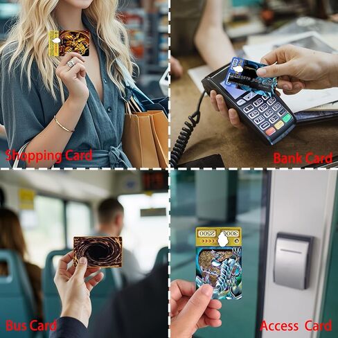 Anime Game Debit Credit Card Cover Sticker Decal Skin（8 Pack） Aesthetic Art Decor Gifts Merch Supplies for EBT Transportation Key Cover Personalizing Campus Bus ID Bank Card in Saudi Arabia