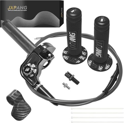 Aluminum Alloy Quick Twist Throttle Assembly 7/8" 22mm with Cable, Universal Throttle Grips Kit for Dirt Pit Bike ATV Mini Bike CRF KLX SSR TTR 50cc-250cc in Saudi Arabia