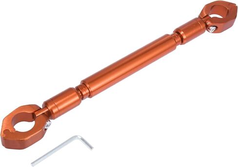 1Set Universal 22mm Aluminum Alloy Orange Motorcycle Balance Bar Crossbar Handlebar Motorbike Reinforce Lever Accessories Durable Material in Saudi Arabia
