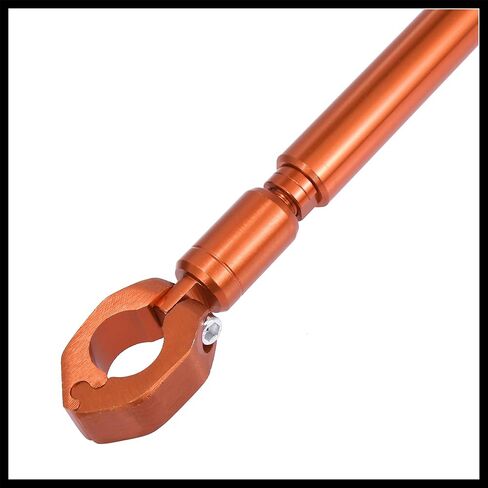 1Set Universal 22mm Aluminum Alloy Orange Motorcycle Balance Bar Crossbar Handlebar Motorbike Reinforce Lever Accessories Durable Material in Saudi Arabia