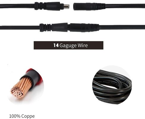 DC 8mm ExtensionCable 10Ft DC Power Plug for Solar Generator Portable Power Station and Solar Panel 16Gauge Cord in Saudi Arabia