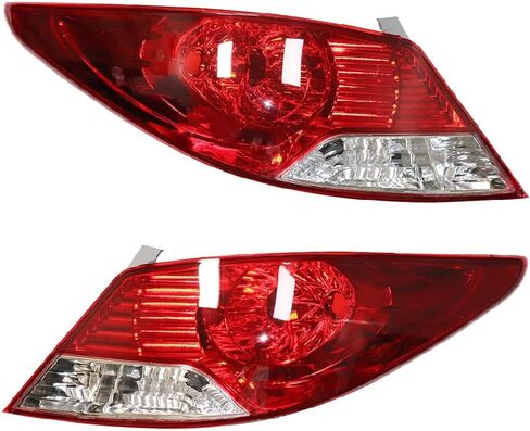 LOYALHEARTDY For 2012 2013 2014Hyundai Accent 4-Door Sedan Tail Lights Lamps Assembly, Left Driver and Right Passenger Side Brake Light Red Lens Rear Halogen LH+RH in Saudi Arabia