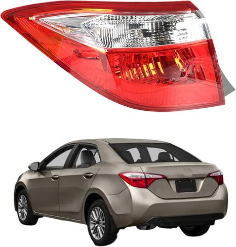 labwork Driver Side Outer Tail Light Replacement for Toyota Corolla 2014-2016 Rear Tail Lamp Assembly 815600275 TO2804118 in Kuwait