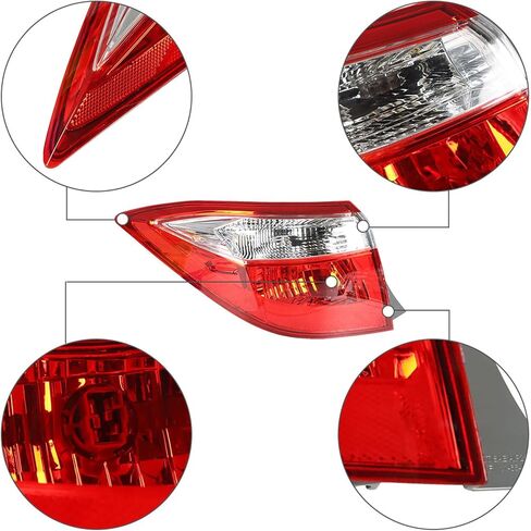 labwork Driver Side Outer Tail Light Replacement for Toyota Corolla 2014-2016 Rear Tail Lamp Assembly 815600275 TO2804118 in Kuwait