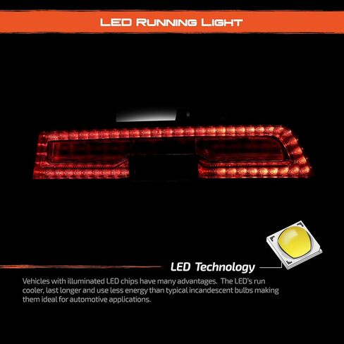 AKKON - Fits 2014-2015 Chevy Camaro [Incandescent Upgrade] Smoked Full LED Tail Lights Pair Left+Right w/LED Reverse Running Lamp in Kuwait