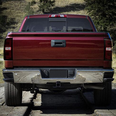 زوج من مصابيح LED الخلفية من DNA MOTORING TL-ZTL-002E-DR - مصابيح فرامل متوافقة مع 15-19 Silverado/Sierra 2500/3500 HD، عدسات حمراء مدخنة in Kuwait