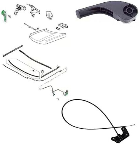 HOOD LATCH CONTROL CABLE KIT RANGE 10-12 LR008372 LR011706 MB in Saudi Arabia