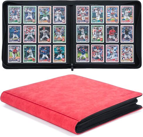 1000+ Pockets Trading Card Binder, 16 Pockets Trading Card Binder Ringless Side Loading Trading Card Album Folder for TCG,MTG,Sports Cards (Black) in Saudi Arabia