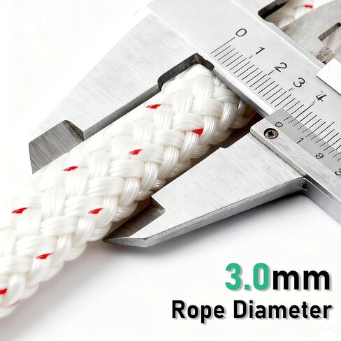 Pull Cord Rope 100ft x 1/8"(3mm), Recoil Starter Rope Pull String for Small Engine, Pull Rope for Lawn Mower Generator Chainsaw Trimmer Edger Brush Cutter in Saudi Arabia