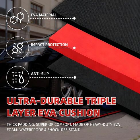 1.2" Thick Mechanic Mat for Working Under Car, 5 Fold Kneeling Pad for Work, Waterproof EVA Utility Mats Mechanic Floor Mat for Garage, Gardening, Camping, Home Gym, Knees Protection in Saudi Arabia