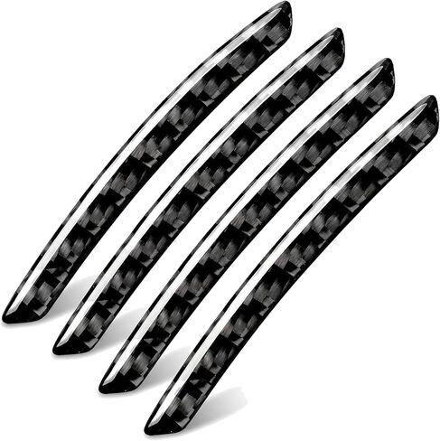 4 PCS Car Wheel Stickers, 3D Carbon Fiber Rim Decorative Emblem, Scratch-resistant Tire Decal, Universal for Most Cars Trucks SUVs (Carbon Fiber Black #A) in Saudi Arabia